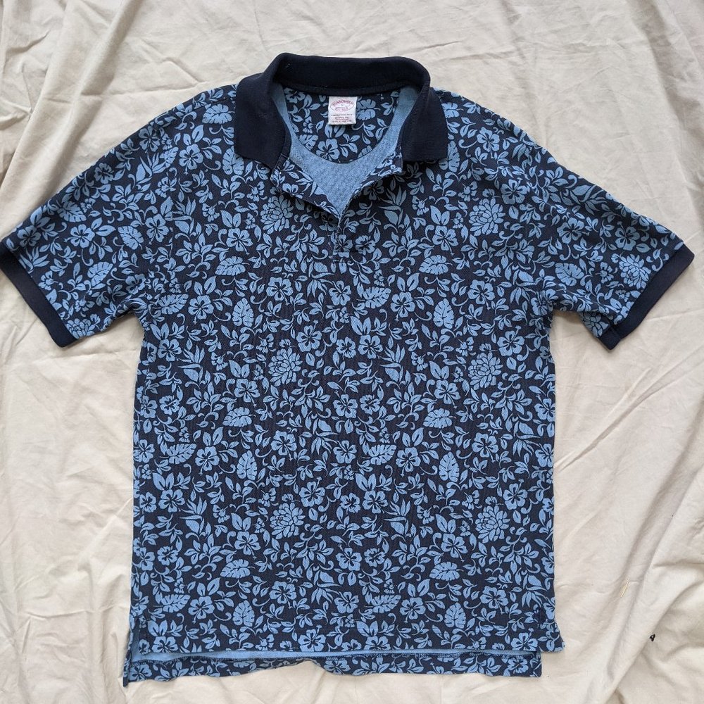 Brooks Brothers Floral Polo Small